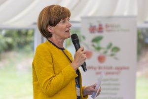 Ali Capper at orchard event